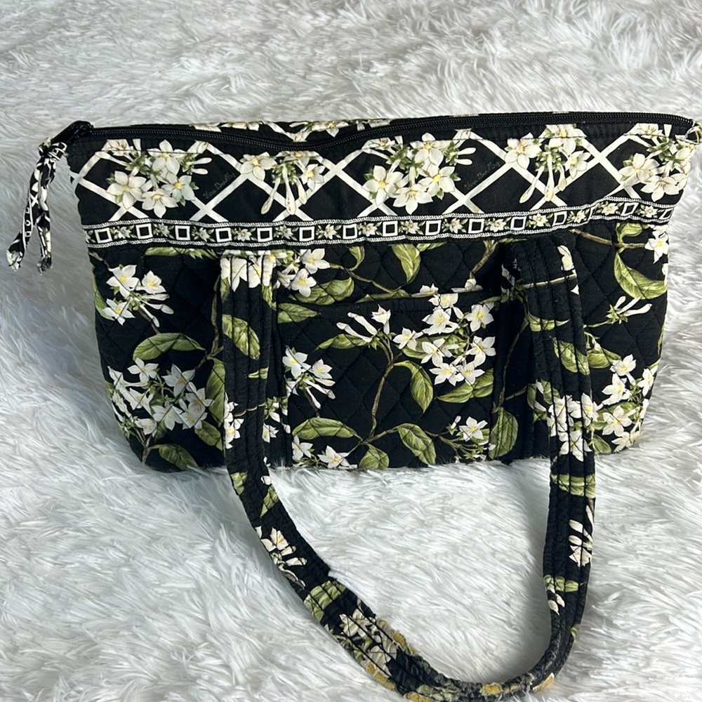 VERA BRADLEY Retired Jasmine Print Quilted Tote USA Made q18 - Picture 3 of 11